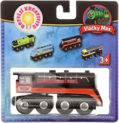Maxim dřevěná parní lokomotiva Epocha
