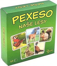 Pexeso Naše lesy – zvířata z lesa