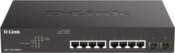 D-LINK DGS-1100-10MPV2 gigabitový smart PoE+ switch 8× GE a 2× SFP
