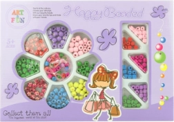 Dřevěné navlékací korálky pro děti