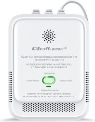 Detektor úniku zemního plynu a oxidu uhelnatého Tuya Wi-Fi s alarmem 85 dB