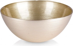 Skleněná miska zlatá 21 cm, 1,7 l