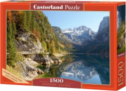 Puzzle Castorland 1500 dílků – východ slunce nad Castelmezzano – Puzzle