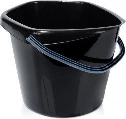 Plastové černé vědro 14 l s výlevkou