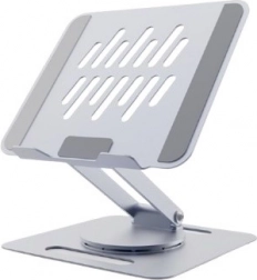 Skládací otočný stojan pod notebook 15,6″ – šedý