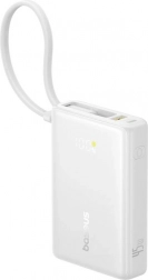 Powerbanka Baseus PicoGo s digitálním displejem 10000 mAh, 45 W (bílá)