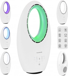 Stojanový ventilátor bez lopatek s LED osvětlením 60W