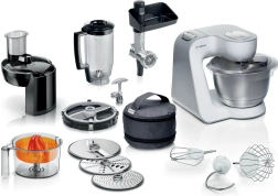 Kuchyňský robot bosch serie 4 mum5 1000 w bílý/stříbrný