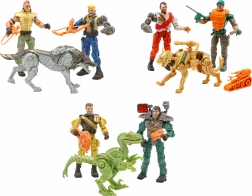 The Corps vojáci se zbraněmi a zvířetem