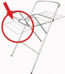 Sušák k držáku na vaničku – bílý