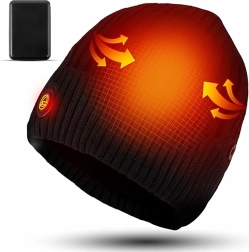 Vyhřívaná zimní čepice s powerbankou