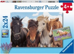 Ravensburger puzzle Koně 2×24 dílků