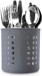 Odkapávací stojan na kuchyňské náčiní, šedý