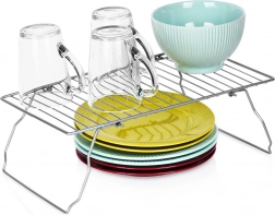 Skládací kovová kuchyňská police 37 × 21 × 13,5 cm