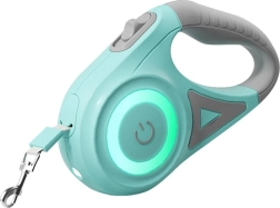 Automatické vodítko s LED osvětlením Rojeco zelené 5 m