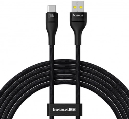 Nabíjecí a datový kabel BASEUS Flash 2 USB-A na USB-C 100 W, 2 m, černý