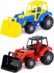 Plastový traktor s přední lopatou pro děti