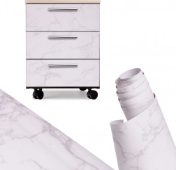 Samolepicí dekorativní fólie mramor magnolia 1,22 × 50 m