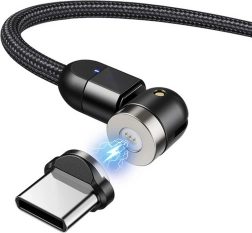 Magnetický USB-C kabel 2m s úhlovou zástrčkou od Maclean Energy
