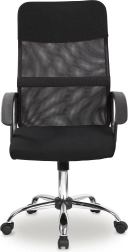 Kancelářská otočná židle s černým síťovaným opěradlem