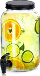 Skleněný nápojový dávkovač s kohoutkem 3,2 l