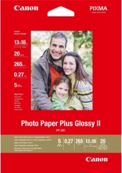 Lesklý fotopapír Canon Photo Paper Plus Glossy II 13 × 18 cm, 20 listů