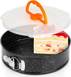 Rozkládací granitová dortová forma s víkem 24 cm