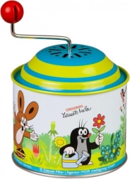 Hrající skříňka s kličkou KRTEK, kovová 8 cm