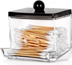 Dávkovač vatových tyčinek z čirého akrylu s víčkem