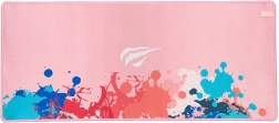 Herní podložka pod myš Růžová s barevnými vzory