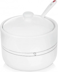 Keramická cukřenka se lžičkou Srdce 300 ml