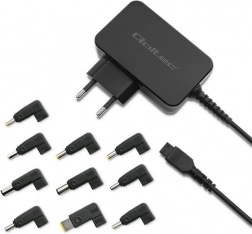 Univerzální síťový napájecí adaptér 65 W s 10 koncovkami Qoltec