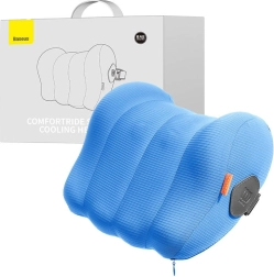 Chladicí ergonomický polštář na opěrku hlavy do auta Baseus ComfortRide modrý