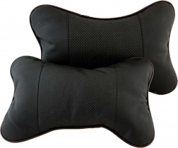 Polštářek na opěradlo, sada 2 kusů, černý