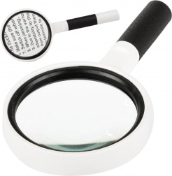 Ruční lupa na čtení 65 mm, 6× zvětšení