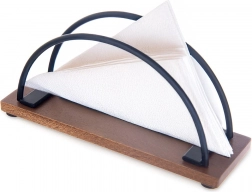 Dřevěný kovový stojan na ubrousky Radka 16 × 5 × 8 cm