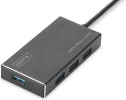 USB 3.0 hub 4portový s napájením – hliníkový