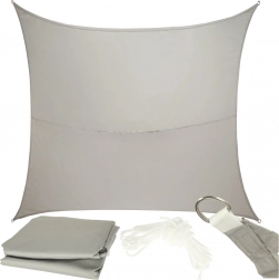 Zahradní stínící plachta LUARO šedá 4x3m