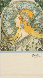 Bandana alfons mucha – zodiak 25 × 47 cm