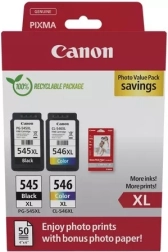 Canon PG-545XL/CL-546XL Photo Value Pack 8286B011 – černá a barevná náplň + fotopapír