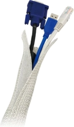 Elastický organizér kabelů, šedý