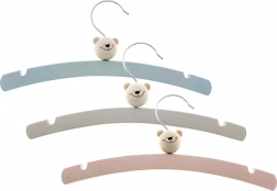 Hess dřevěná ramínka Medvídek 6 ks