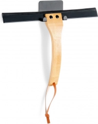 Závěsná stěrka na okna a sprchu Vilde s bambusovou rukojetí