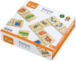 Dřevěné domino Auta