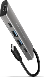Víceportový USB-C hub 5v1 10 Gb/s s HDMI 4K a Power Delivery
