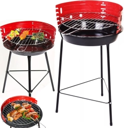 Zahradní přenosný kempinkový gril na dřevěné uhlí