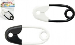 Chrastítko ve tvaru špendlíku černobílé 12 cm