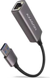 AXAGON USB-A 3.2 Gigabit Ethernet adaptér v kovovém provedení, titanově šedý