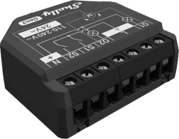 Dvoukanálový ovladač Shelly 2PM Gen3 s měřením energie, Wi-Fi/Bluetooth