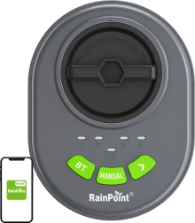 RainPoint chytrý 4zónový regulátor zavlažování s Bluetooth a aplikací